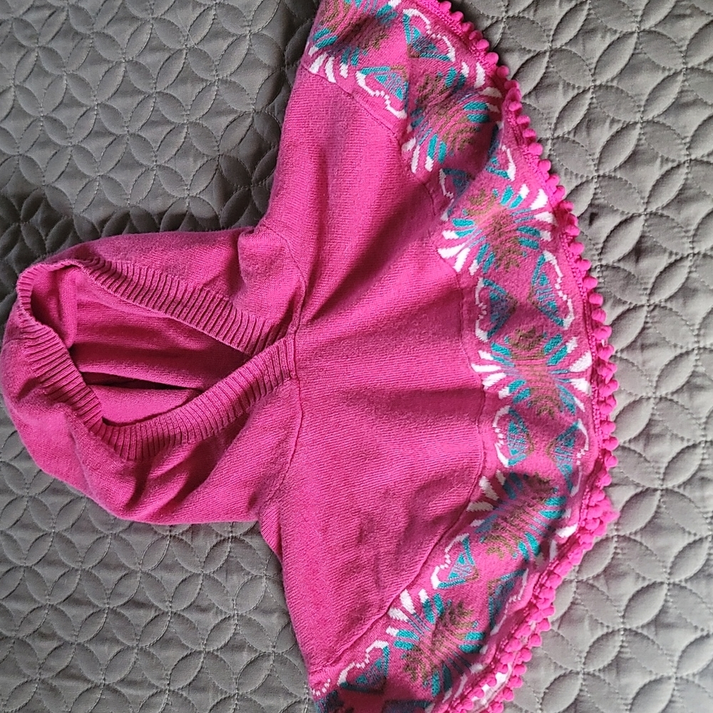 STUNNING ROXY TEENIE WAHINE HOODED PONCHO/SHAWL TOP